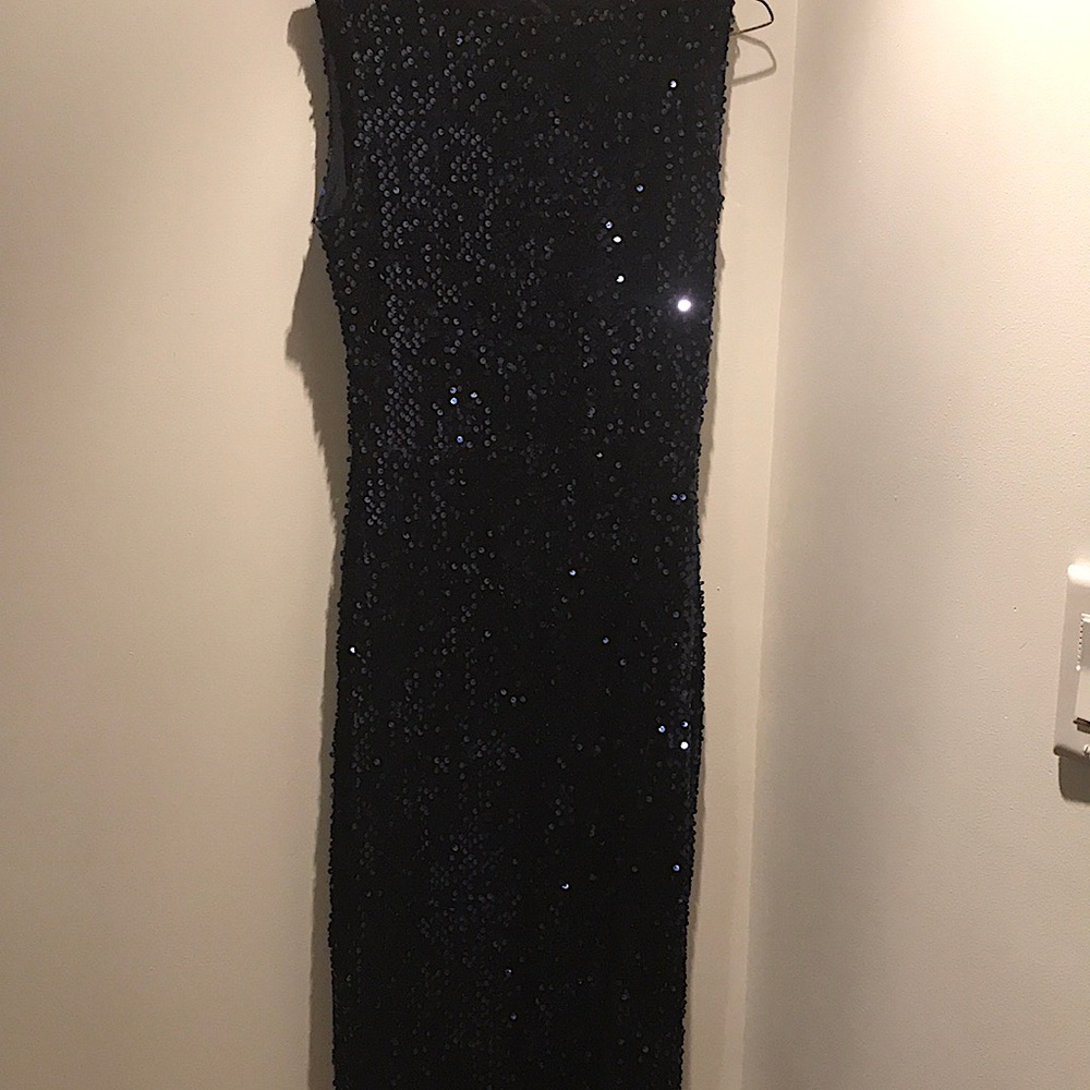 pretty long sequined dress never used